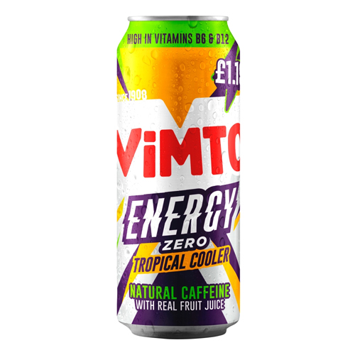 VIMTO ENERGY TROPICAL COOLER PMP £1.19 500ML