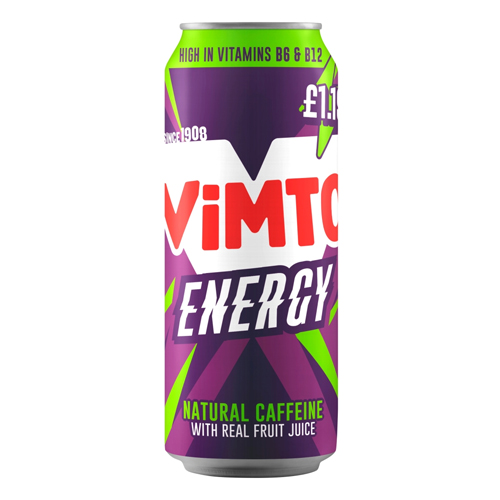 VIMTO ENERGY ORIGINAL PMP £1.19 500ML