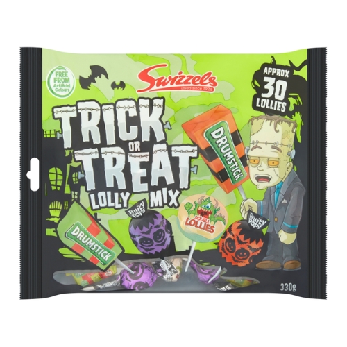 SWIZZELS TRICK OR TREAT LOLLY MIX 330G-XMAS