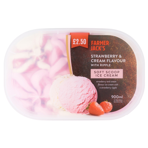 FARMER JACK'S STRAWBERRY & CREAM PMP £2.50 900ML