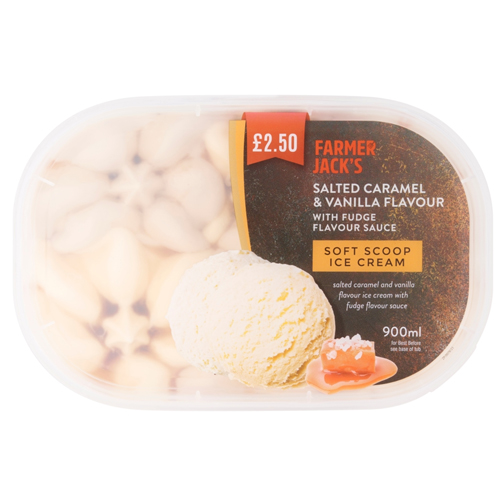 FARMER JACK'S SALTED CARAMEL & VANILLA PMP £2.50 900ML
