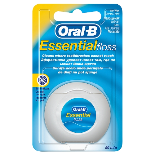 ORAL-B ESSENTIAL FLOSS NON WAX REGULAR 50M