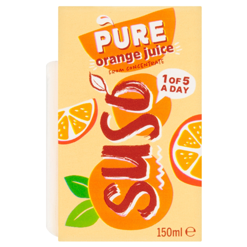 SUSO PURE ORANGE JUICE FROM CONCENTRATE 150ML