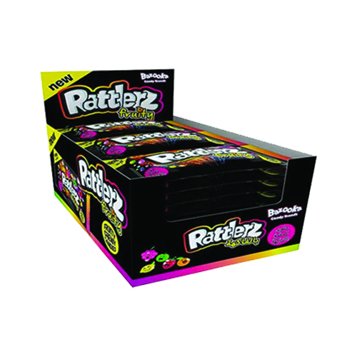 BAZOOKA RATTLERZ FRUITY CHEWY CANDIES PMP 50P 40G