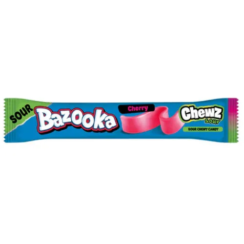 BAZOOKA CHEW BAR SOUR CHEERY 14G