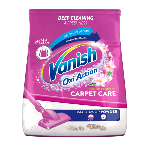 VANISH OXI ACTION CARPET CARE VACUUM UP POWDER 650G