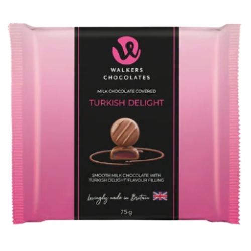 WALKERS MILK CHOCOLATE TURKISH DELIGHTS FLOW WRAP 75G