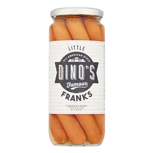 DINO'S FAMOUS LITTLE FRANKS 550G