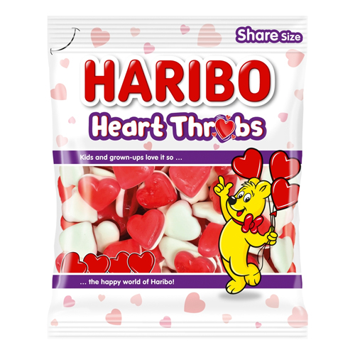 HARIBO HEART THROBS CLIPSTRIP 160G-EASTER