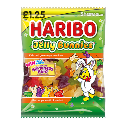 HARIBO JELLY BUNNIES PMP £1.25 140G-EASTER