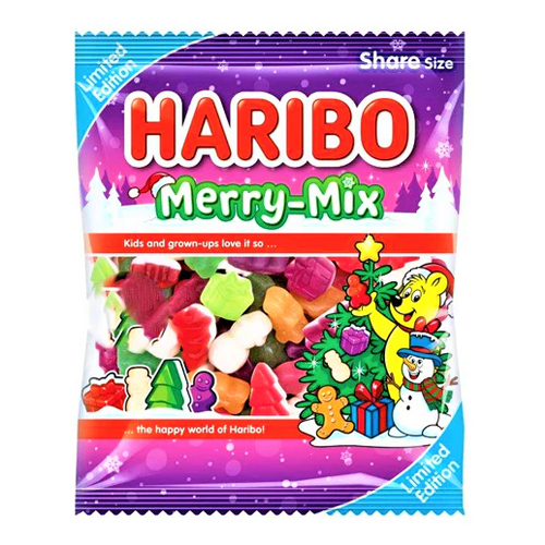 HARIBO MERRY MIX CLIPSTRIP 160G-XMAS