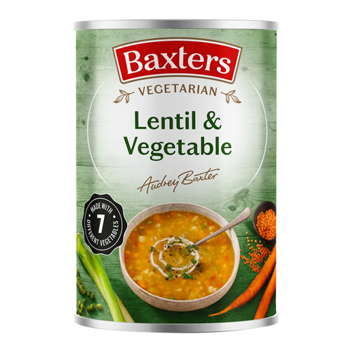 BAXTERS VEGETARIAN LENTIL & VEGETABLE 400G