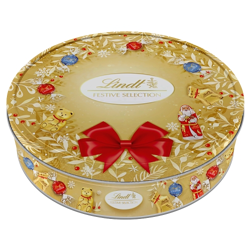 LINDT CHRISTMAS FESTIVE TIN 400G-XMAS