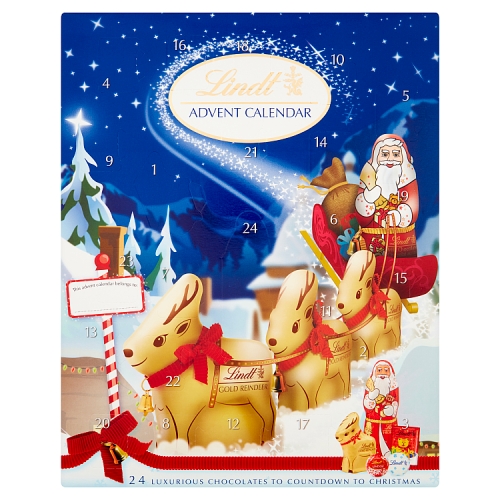LINDT ADVENT CALENDAR 160G-XMAS