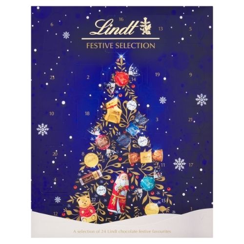 LINDT FESTIVE SELECTION ADVENT 289G-XMAS