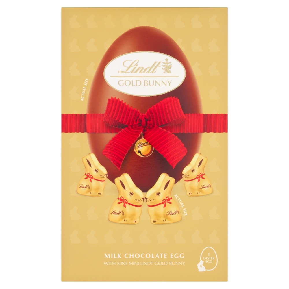 LINDT GOLD BUNNY MILK SHELL EGG 250G-EASTER
