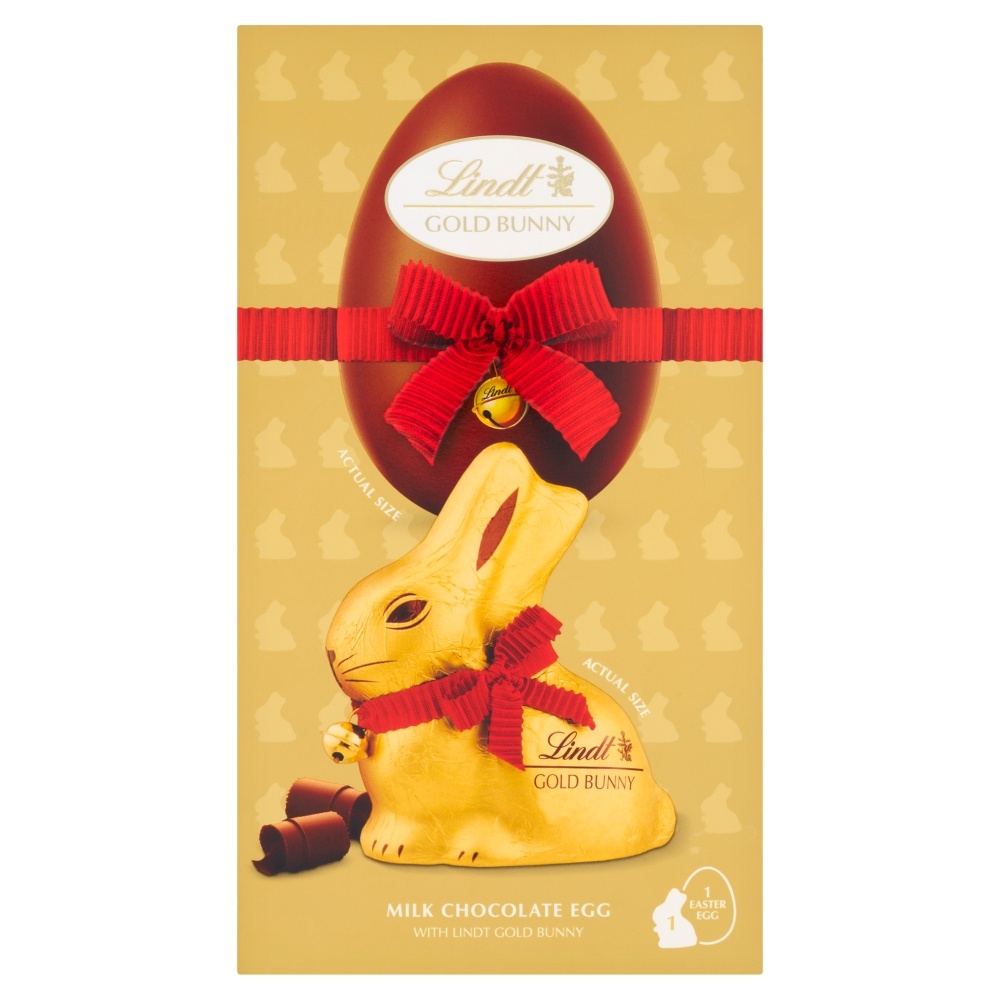LINDT GOLD BUNNY SHELL EGG 195G-EASTER