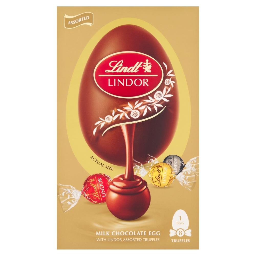LINDT LINDOR SHELL EGG ASSORTED 260G-EASTER