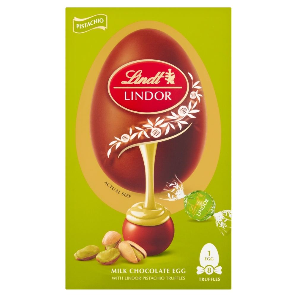 LINDT LINDOR SHELL EGG PISTACHIO 260G-EASTER