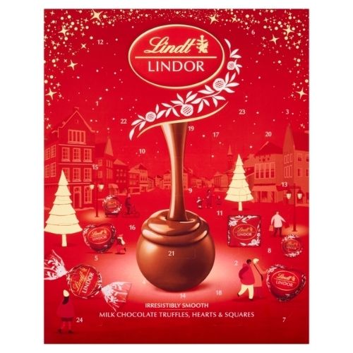 LINDT LINDOR MILK ADVENT CALENDAR 235G-XMAS