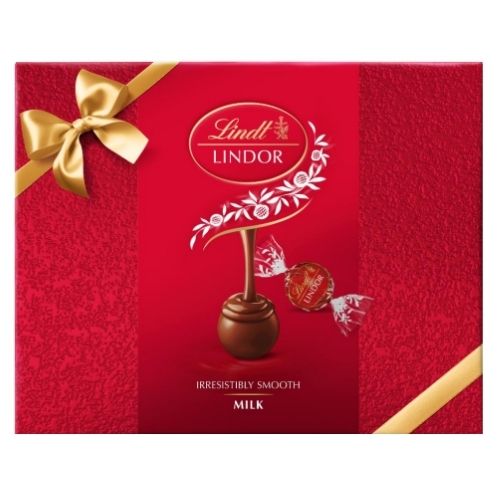 LINDT LINDOR MILK GIFT BOX 300G-XMAS