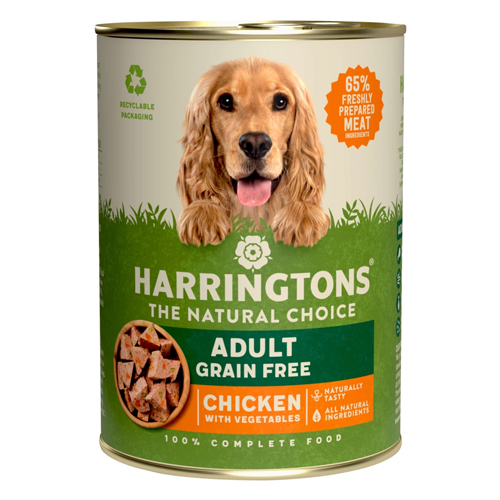 HARRINGTONS CHICKEN WITH VEG WET DOG FOOD CANS 400G