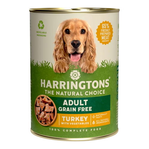 HARRINGTONS TURKEY WITH VEG WET DOG FOOD CANS 400G