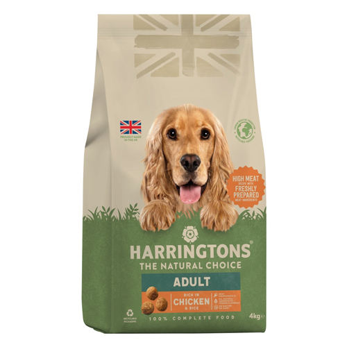 HARRINGTONS RICH IN CHICKEN & RICE DRY ADULT DOG FOOD 4KG