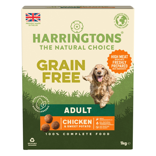HARRINGTONS GRAIN FREE CHICKEN ADULT DRY DOG FOOD 1KG