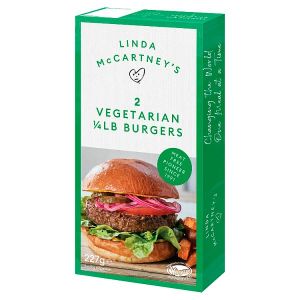 LINDA MCCARTNEY’S 2 VEGETARIAN QUARTER POUNDERS 227G