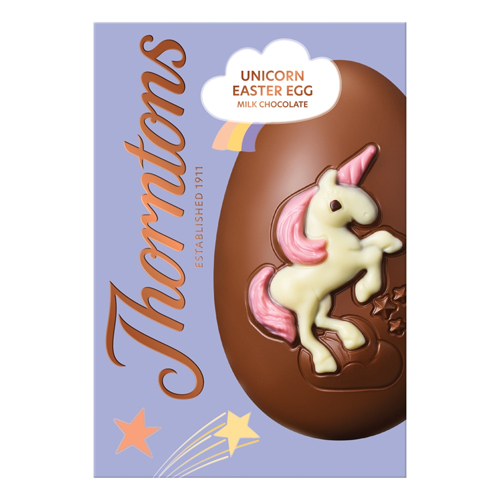 THORNTONS UNICORN MILK CHOCOLATE EASTER EGG 151G-EASTER