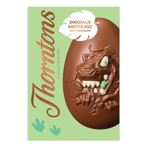 THORNTONS DINOSAUR MILK CHOCOLATE EASTER EGG 151G-EASTER