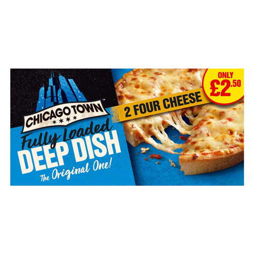 CHICAGO TOWN 2 DEEP DISH FOUR CHEESE PMP £2.50 296G