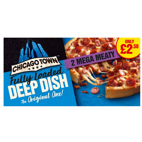 CHICAGO TOWN 2 DEEP DISH MEGA MEATY PMP £2.50 314G