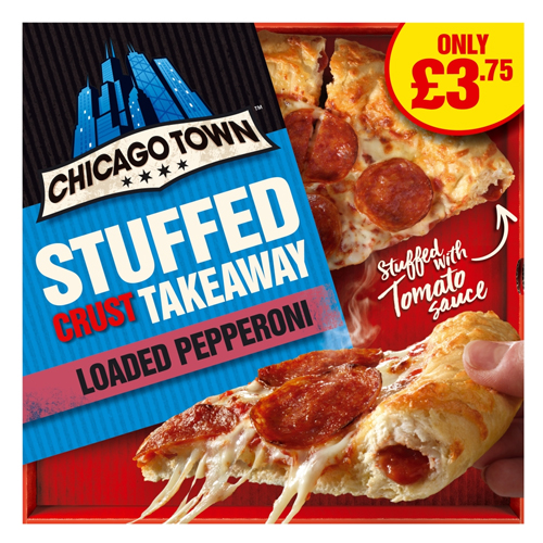 CHICAGO TOWN STUFFEDCRUST TAKEAWAY PEPPERONI PMP £3.75 490G