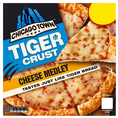 CHICAGO TOWN TIGER CRUST CHEESE MEDLEY PMP £3.50 305G