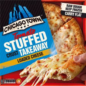 CHICAGO TOWN TAKEAWAY DOUGH STUFFED CRUST LOADED CHEESE PIZZA 630G