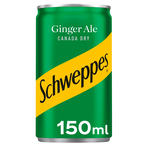 SCHWEPPES CANADA DRY GINGER ALE CAN 150ML