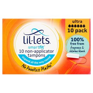 LIL-LETS SMARTFIT NON APPLICATOR ULTRA 10PK
