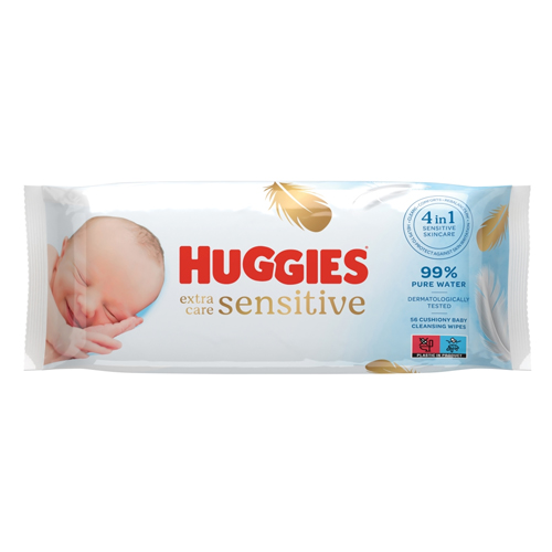 HUGGIES BABY WIPES PURE EXTRA CARE 56S
