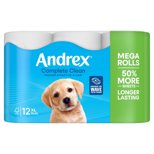 ANDREX MEGA ROLL COMPLETE CLEAN 12S