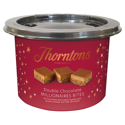 THORNTONS TRIPLE CARAMEL SHORTCAKE BITES TUB 20PK-XMAS