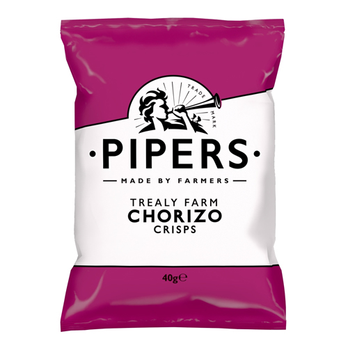 PIPERS TREALY FARM CHORIZO CRISPS GRAB BAG 40G