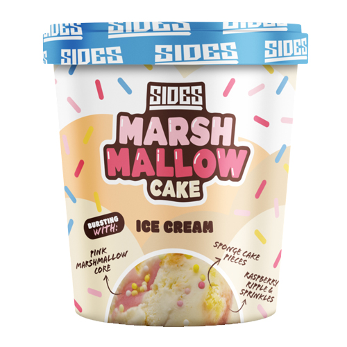 SIDES MARSHMALLOW CAKE ICE CREAM 500ML