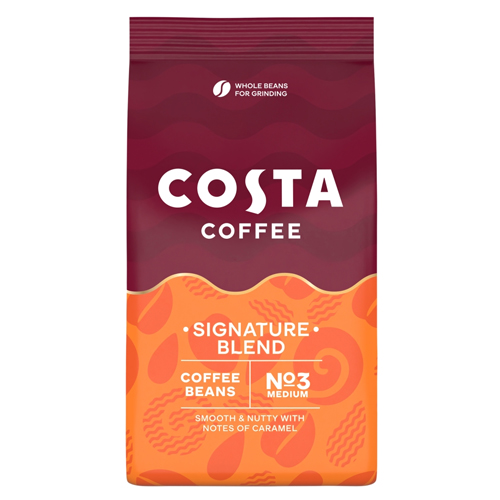 COSTA COFFEE MOCHA ITALIA SIGNATURE BLEND WHOLE BEANS BAG 400G