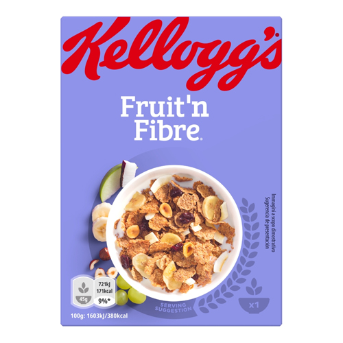 KELLOGG'S FRUIT 'N FIBRE CEREAL 45G