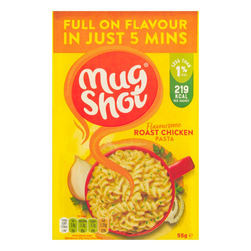 MUGSHOT ROAST CHICKEN PASTA 55G