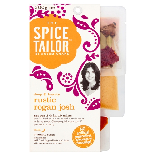 THE SPICE TAILOR RUSTIC ROGAN JOSH INDIAN CURRY SAUCE MEAL KIT 300G