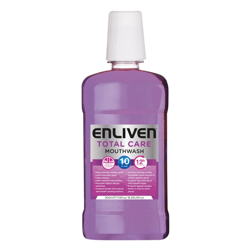 ENLIVEN MOUTHWASH TOTAL CARE PURPLE WITH ALCOHOL 500ML