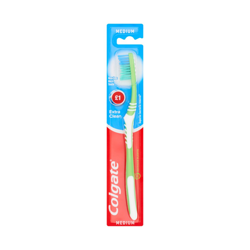 COLGATE TOOTHBRUSH EXTRA CLEAN PMP£1 .00 6PK
